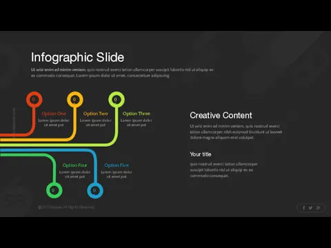 Infographic Slide Ut wisi enim ad minim veniam, quis nostrud