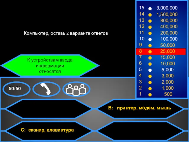 К устройствам ввода информации относятся Компьютер, оставь 2 варианта ответов