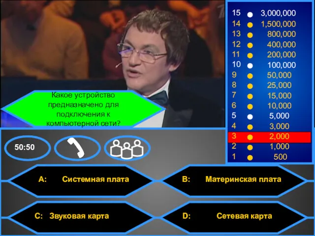 Какое устройство предназначено для подключения к компьютерной сети?