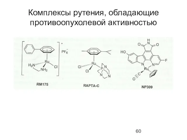 Комплексы рутения, обладающие противоопухолевой активностью