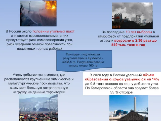 В России около половины угольных шахт считаются взрывоопасными, в них