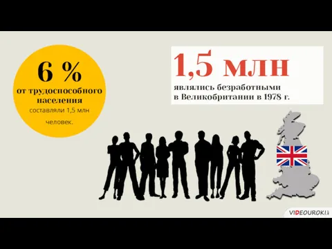 1,5 млн являлись безработными в Великобритании в 1978 г.