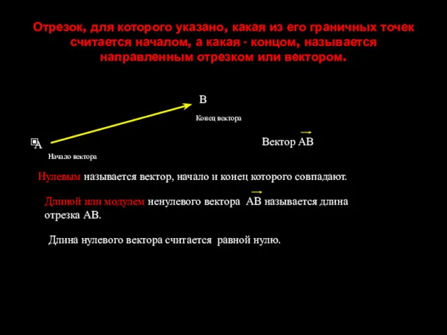 Отрезок, для которого указано, какая из его граничных точек считается