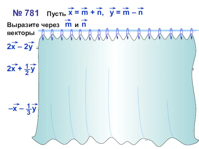 № 781 Пусть Выразите через и векторы