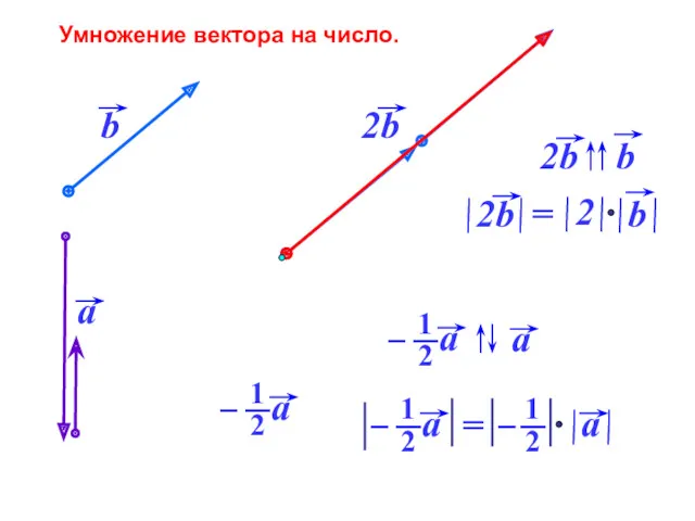 Умножение вектора на число.