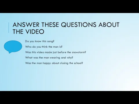 ANSWER THESE QUESTIONS ABOUT THE VIDEO Do you know this