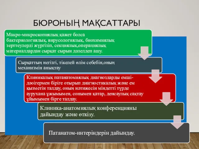 БЮРОНЫҢ МАҚСАТТАРЫ