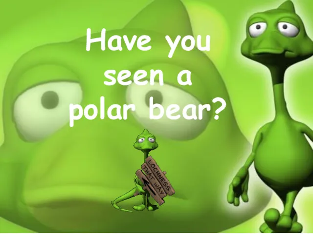 Have you seen a polar bear?