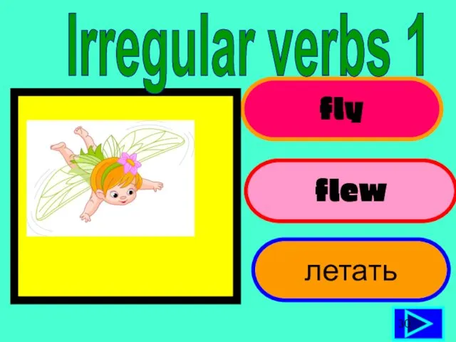 fly flew летать 30 Irregular verbs 1