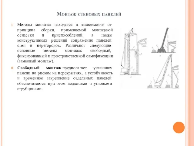 Монтаж стеновых панелей Методы монтажа находятся в зависимости от принципа