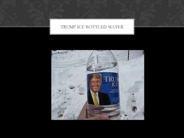 TRUMP ICE BOTTLED WATER