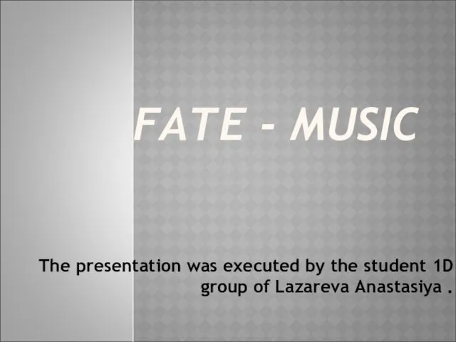 Fate - music