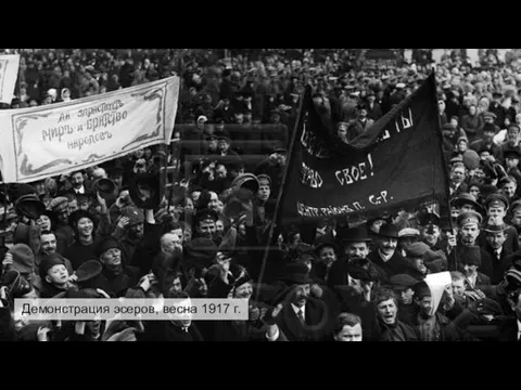Демонстрация эсеров, весна 1917 г.