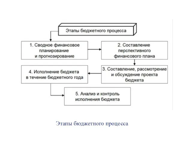 Этапы бюджетного процесса