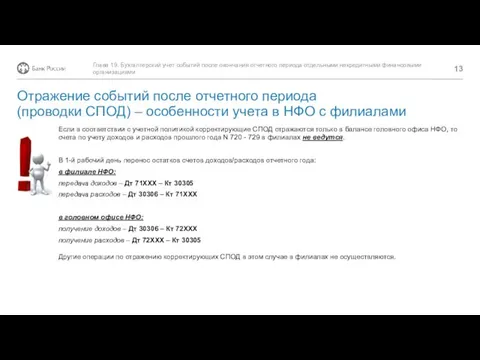 Отражение событий после отчетного периода (проводки СПОД) – особенности учета