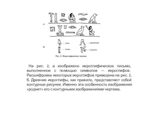 На рис. 2, а изображено иероглифическое письмо, выполненное с помощью