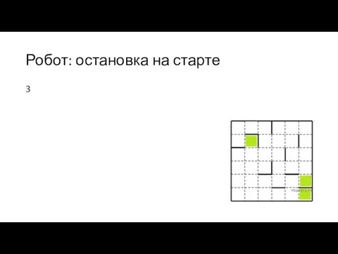 Робот: остановка на старте 3