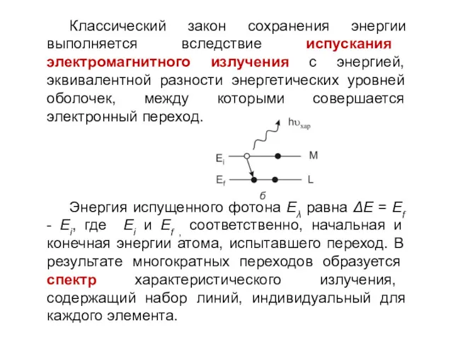 Классический закон сохранения энергии выполняется вследствие испускания электромагнитного излучения с