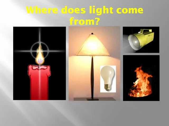 Where does light come from?