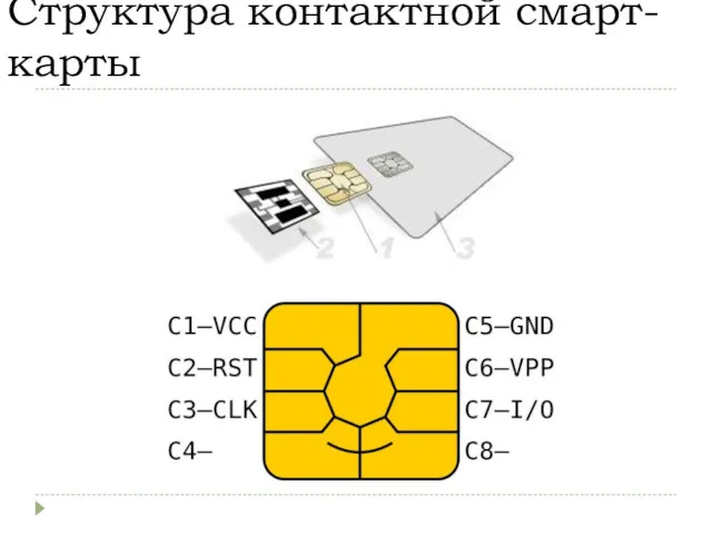 Структура контактной смарт-карты