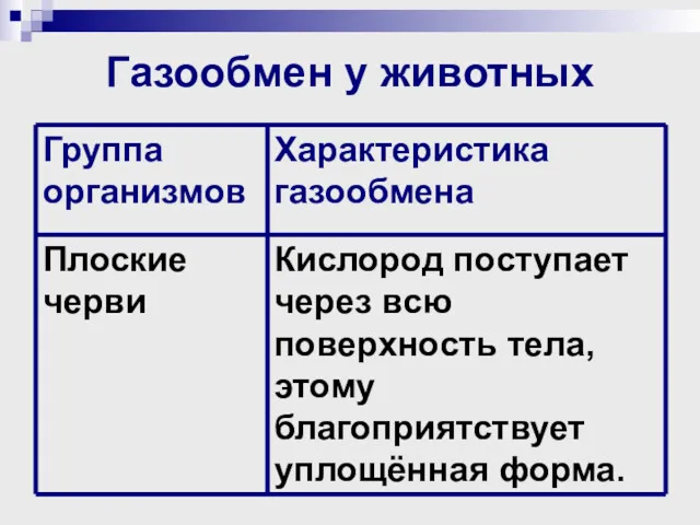 Газообмен у животных