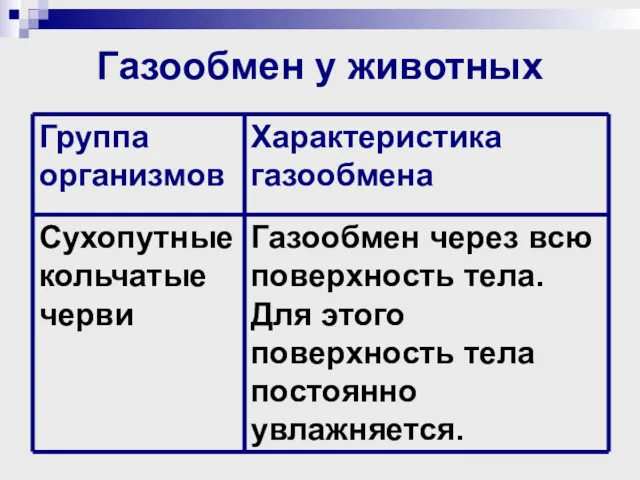 Газообмен у животных