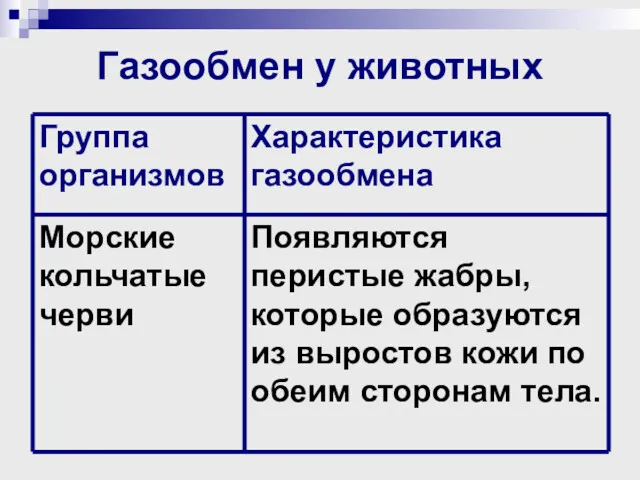 Газообмен у животных