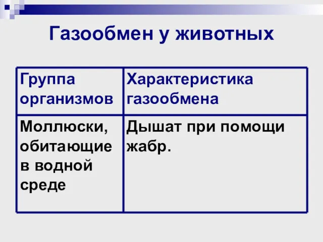 Газообмен у животных