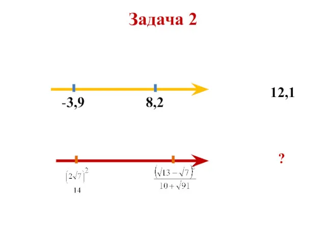 Задача 2 -3,9 8,2 12,1 ?