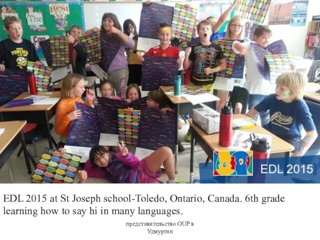 EDL 2015 at St Joseph school-Toledo, Ontario, Canada. 6th grade