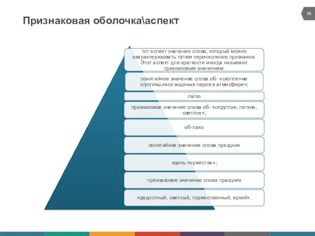 Признаковая оболочка\аспект