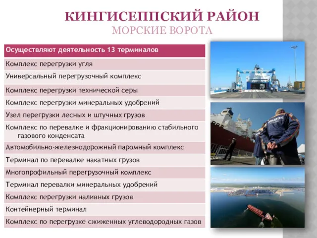 КИНГИСЕППСКИЙ РАЙОН МОРСКИЕ ВОРОТА