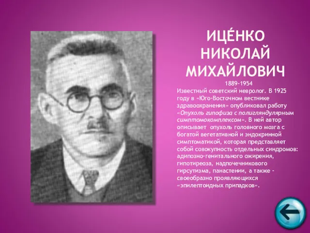 1889-1954 Известный советский невролог. В 1925 году в «Юго-Восточном вестнике