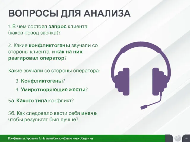 ВОПРОСЫ ДЛЯ АНАЛИЗА 1. В чем состоял запрос клиента (каков