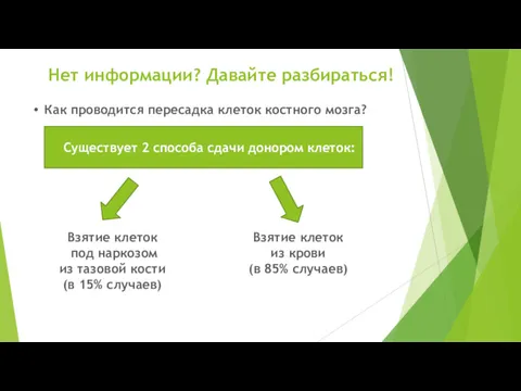 Нет информации? Давайте разбираться! Как проводится пересадка клеток костного мозга?