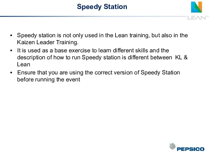 Speedy Station Speedy station is not only used in the