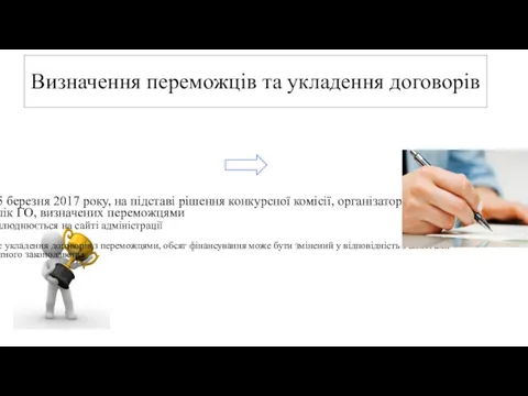 До 15 березня 2017 року, на підставі рішення конкурсної комісії,