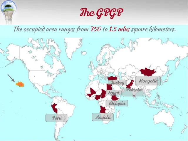 The GPGP The occupied area ranges from 750 to 1.5