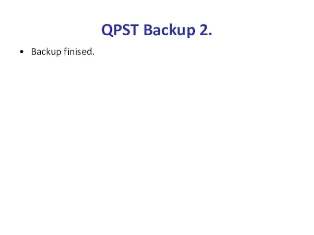 QPST Backup 2. Backup finised.