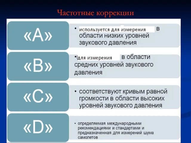 Частотные коррекции