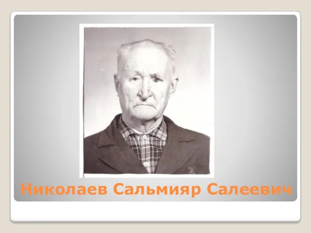 Николаев Сальмияр Салеевич