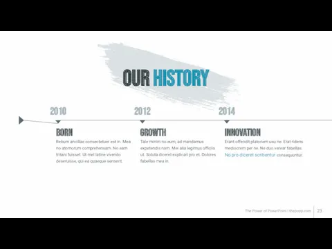 The Power of PowerPoint | thepopp.com OUR HISTORY 2010 Rebum