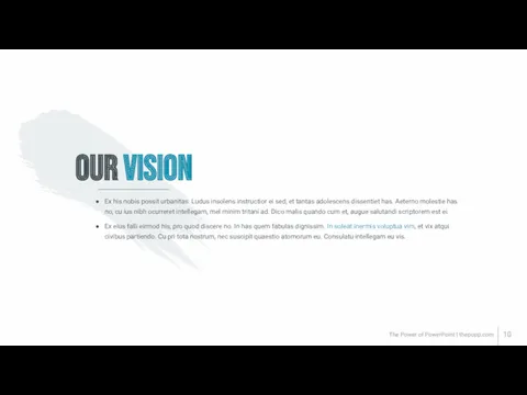 The Power of PowerPoint | thepopp.com OUR VISION Ex his