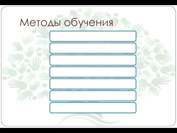 Методы обучения Личный пример. Метод погружения Групповой, парный метод обучения