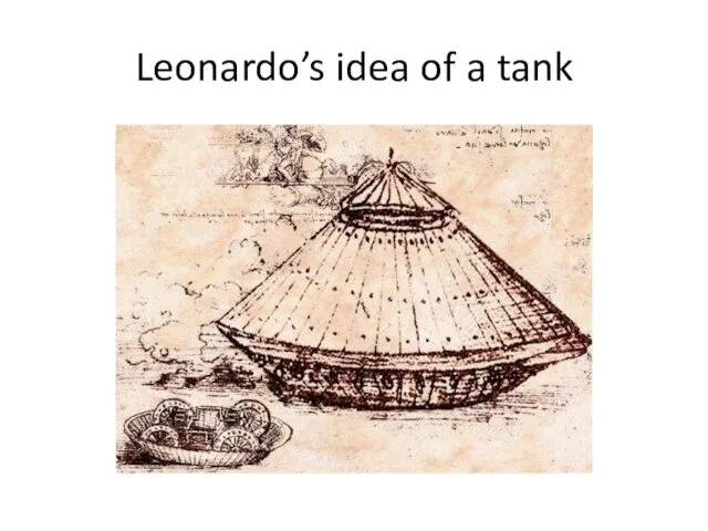 Leonardo’s idea of a tank