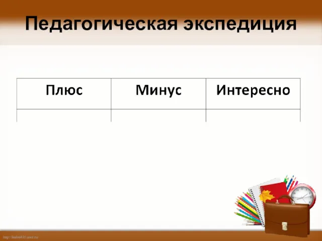 Педагогическая экспедиция