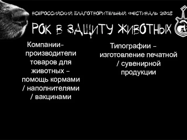 Компании-производители товаров для животных – помощь кормами / наполнителями /