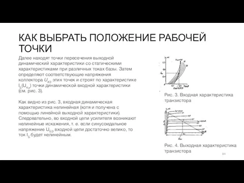 КАК ВЫБРАТЬ ПОЛОЖЕНИЕ РАБОЧЕЙ ТОЧКИ Рис. 3. Входная характе­ристика транзистора