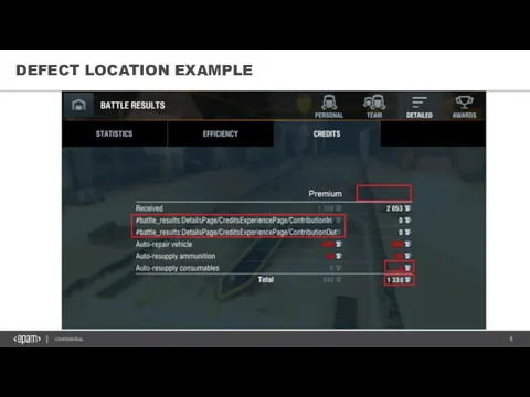 DEFECT LOCATION EXAMPLE