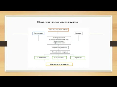 Общая схема системы риск-менеджмента